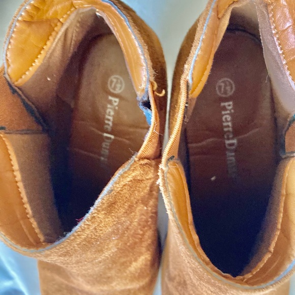 Pierre Dumas Suede Booties In Chestnut - Picture 6 of 9